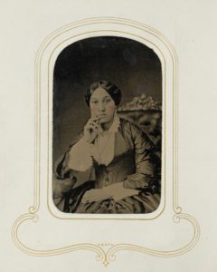 Arabella Chapman, tintype photograph, Album I, Courtesy the University of Michigan William L. Clements Library 