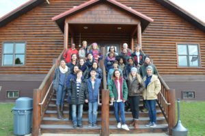 One of several field trips took the students to the Bay Mills Community College where they learned about efforts to revive the Anishinaabemowin language.