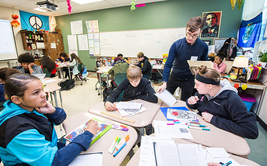 Students in Classroom Battle Creek