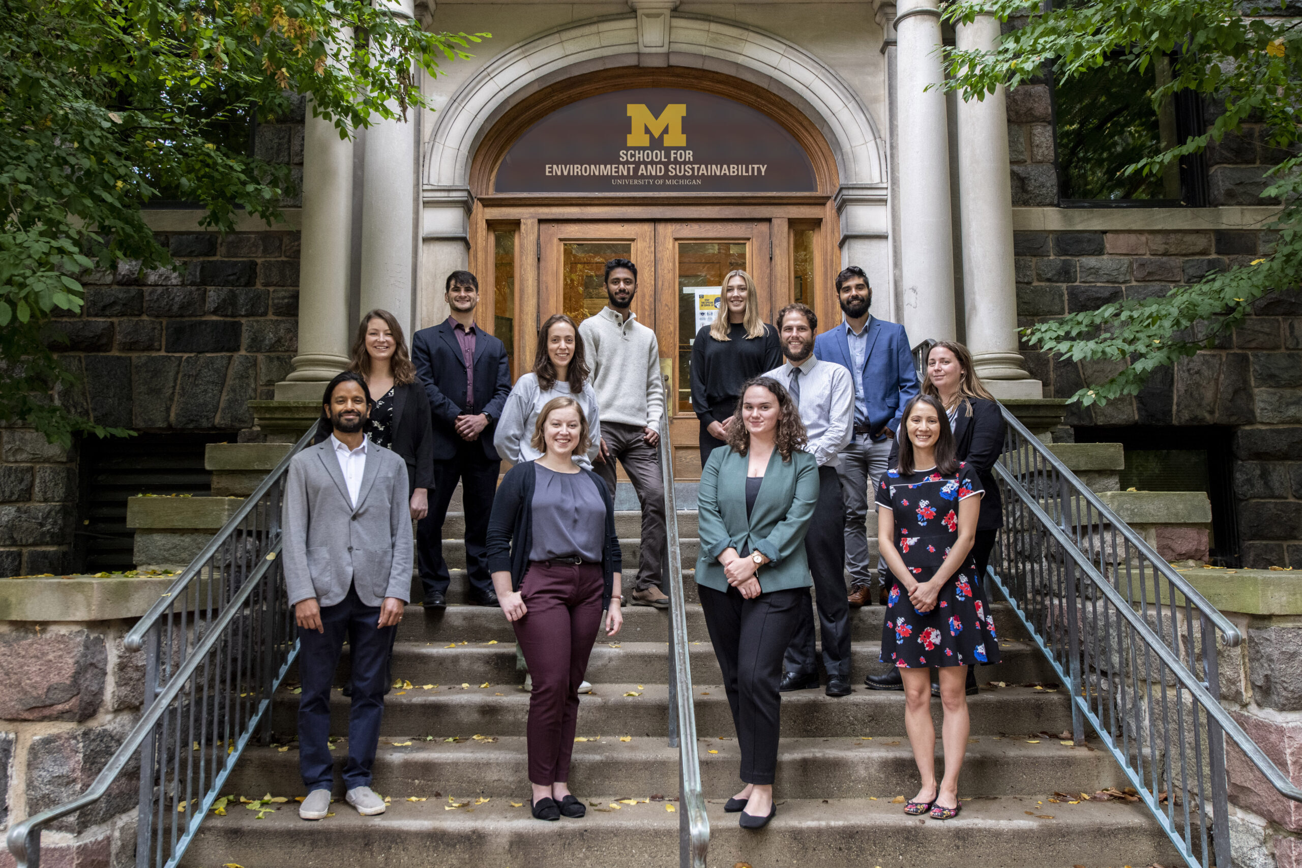 Members of the University of Michigan student delegation to the COP26 climate conference in Glasgow, Scotland